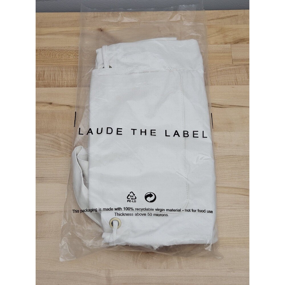 Laude The Label Convertible Cotton Canvas Bag Backpack Cream $98 Retail Ethical